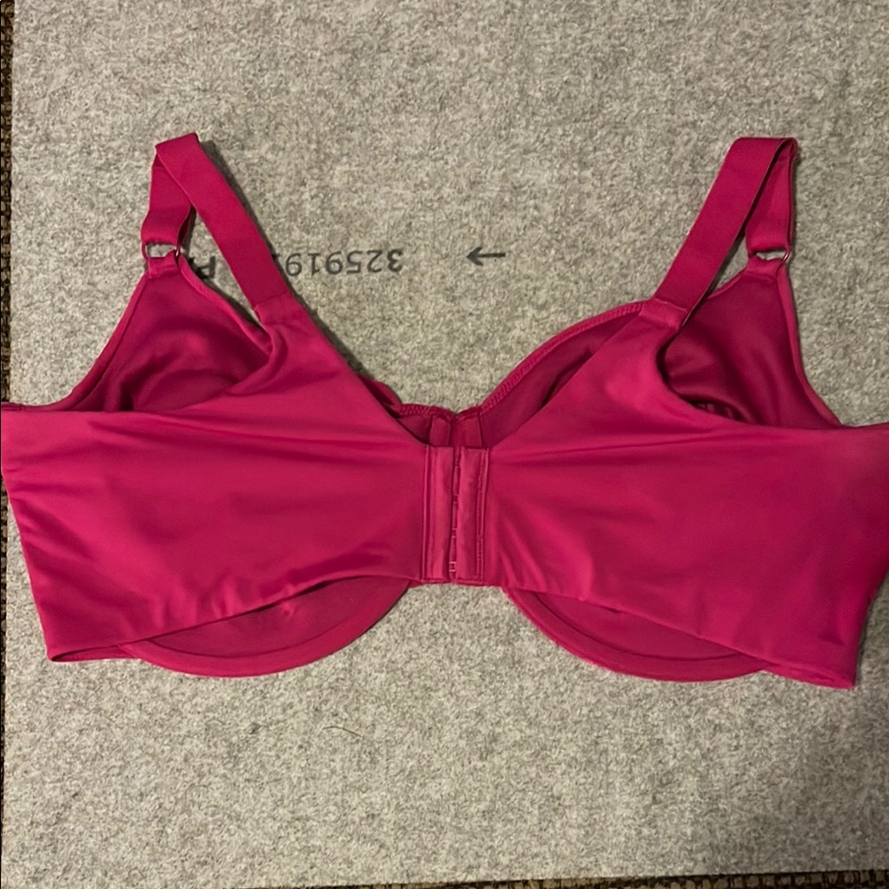 Vanity Fair Dark Pink Full-Coverage Bra with Satin Finish - Picture 4 of 7